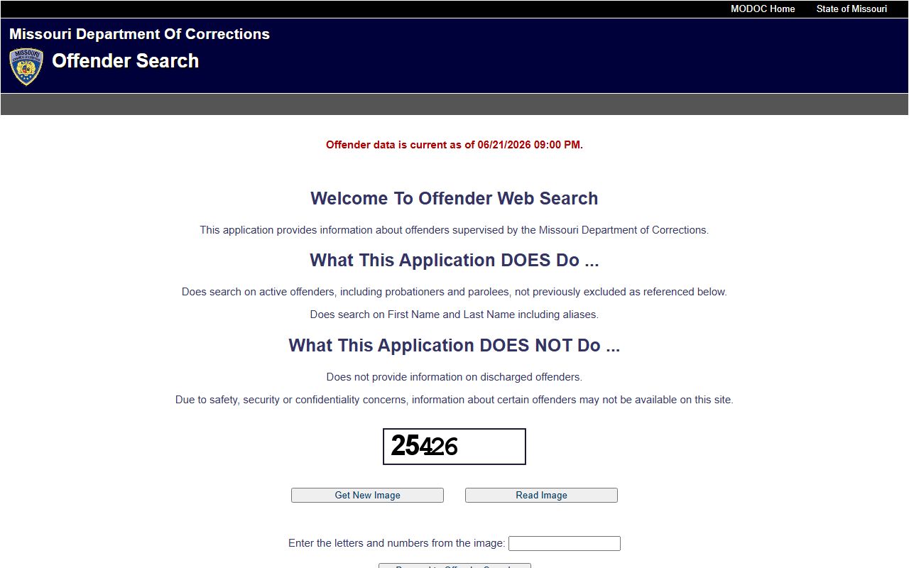 Douglas County inmate records Missouri DOC offender search